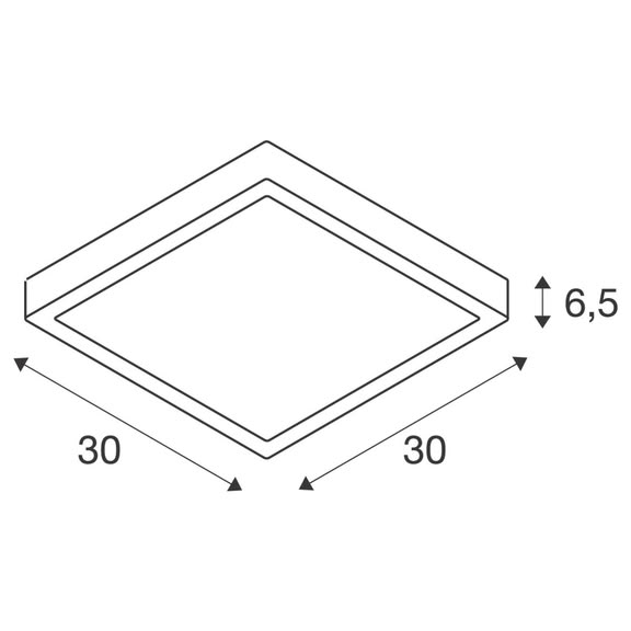 Svietidlo LED prisadené AINOS SQUARE 1003449 17W 1300lm 3000/4000K 230V IP65 biela