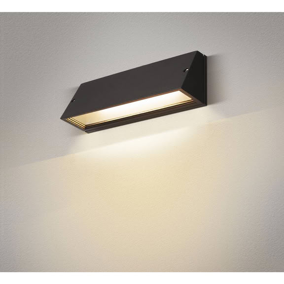 Svietidlo LED nástenné PEMA WL 16W 1400lm CCT 3000/4000K IP65 čierna