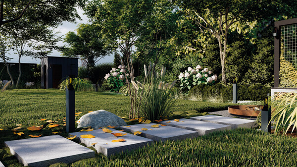 Svietidlo stĺpikové LAVEN 50 GR 36546 max.10W E27 230V IP44 grafit