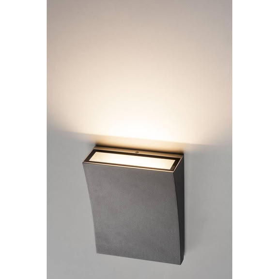 Svietidlo LED nástenné DELWA WIDE WL 1000342 8,8W 910lm 3000K 230V IP44 antracit