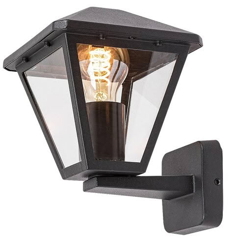 Svietidlo nástenné Paravento 7146 max.40W E27 230V IP44 čierna