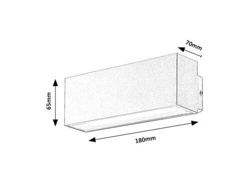 Svietidlo LED nástenné Mataro 77076 10W 970lm 4000K IP54 biela