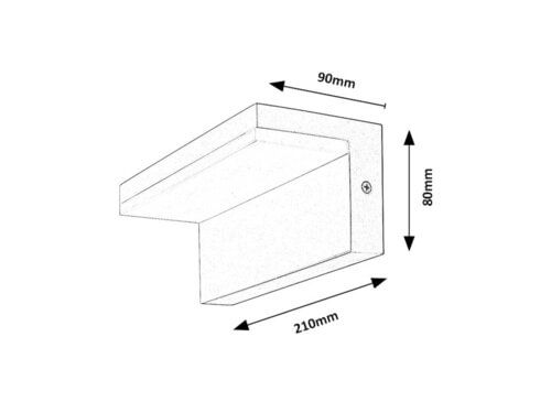 Svietidlo LED nástenné Zaragoza 77093 10W 560lm 4000K 230V IP54 biela