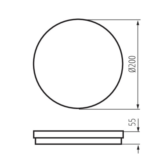 Svietidlo LED prisadené BENO ECO CCT O W 38382 20W 2000lm 3000/4000K/6500K 230V IP65 biela