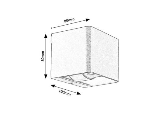 Svietidlo LED nástenné Hallstatt 77169 10W 320lm 3000K 230V IP54 hnedá
