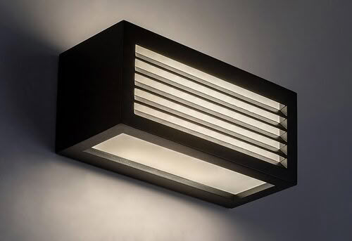 Svietidlo LED nástenné Lublin 77100 10W 480lm 4000K 230V IP54 čierna