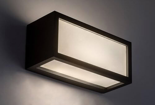 Svietidlo LED nástenné Lublin 77099 10W 480lm 4000K 230V IP54 čierna