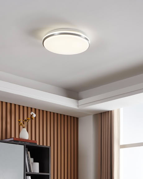 Svietidlo LED prisadené MARGIDORE 901528 18W 2250lm 3000/4000/6000K 230V IP54 biela/nikel