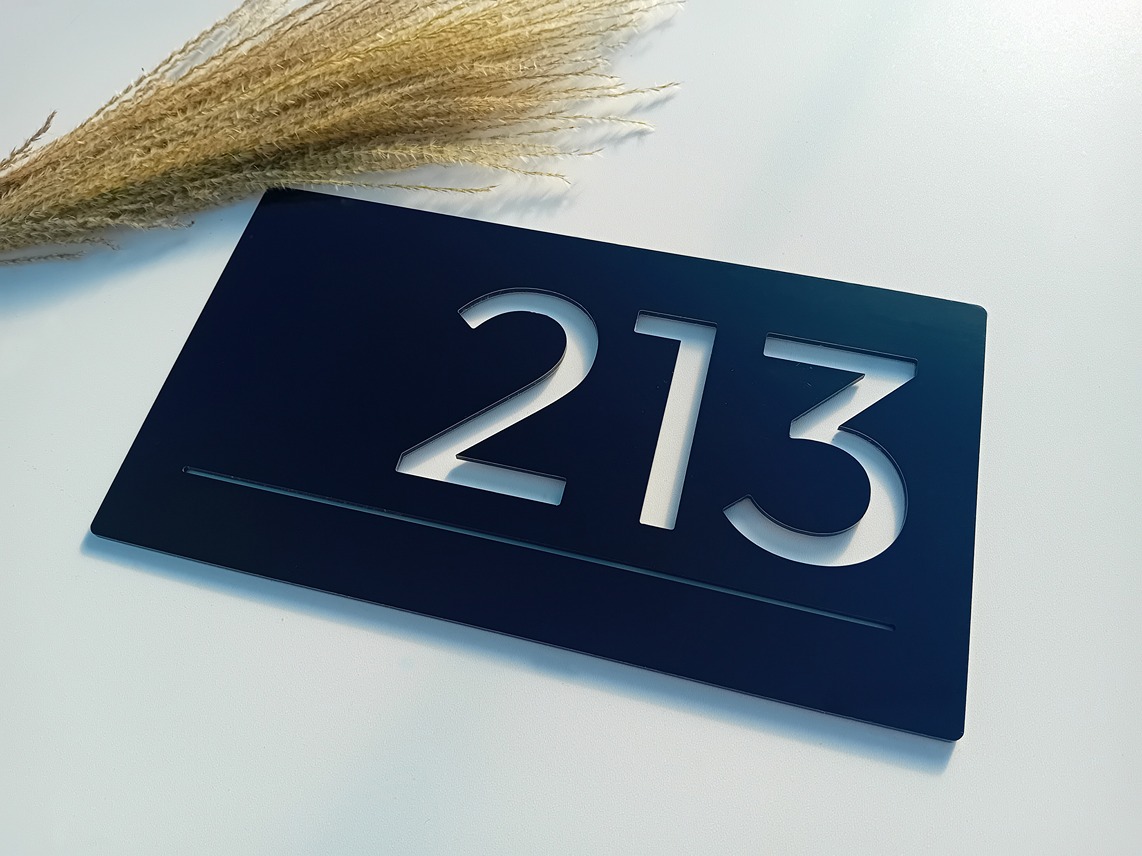 Číslo na dom: Obdĺžnik mini line