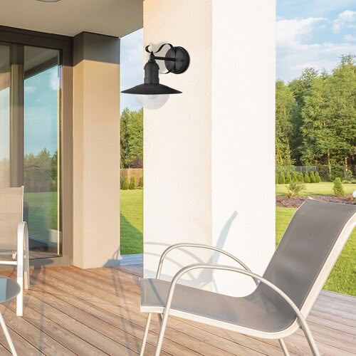 Svietidlo nástenné Oslo 8680 max. 60W E27 230V IP44 čierne