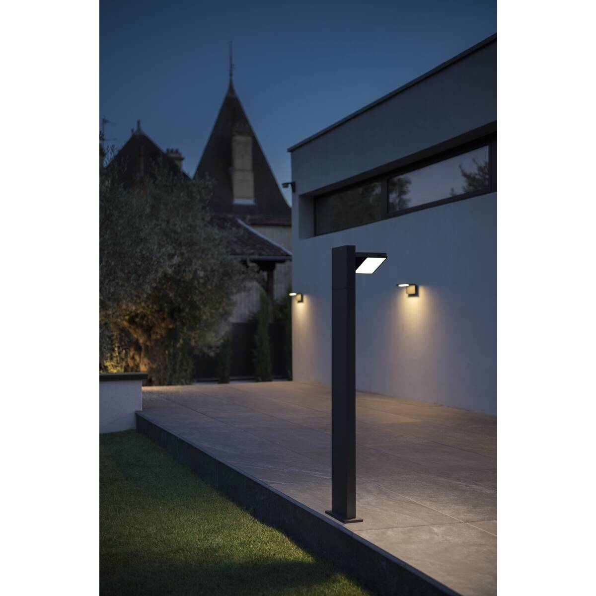 Svietidlo LED stĺpikové Abridor 1002992 14W 700lm 3000/4000K IP55 antracit
