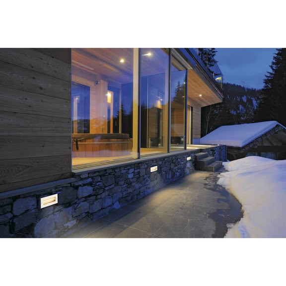 Svietidlo LED schodiskové BRICK 233660 850lm 3000K 230V IP65 nehrdzavejúca oceľ
