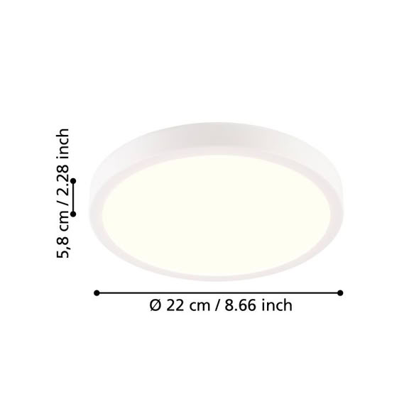 Svetidlo LED nástenné RONCO 900297 7W 800lm 230V IP44