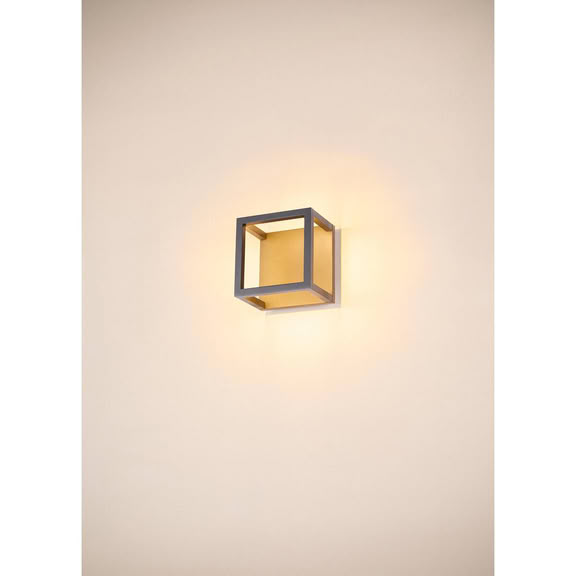 Svietidlo LED nástenné QUADRULO 1005202 7,5W 230lm 3000K 230V IP55 antracit