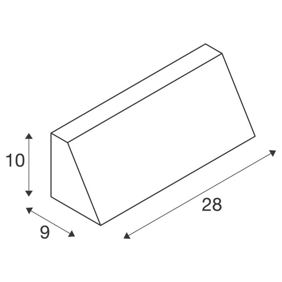 Svietidlo LED nástenné PEMA WL 16W 1400lm CCT 3000/4000K IP65 čierna