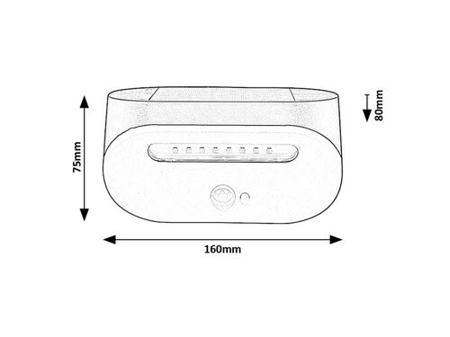 Svietidlo LED solárne so senz. Brezno 77006 3,2W 145lm 4000K 3,7VDC IP44 čierna