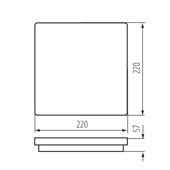 Svietidlo LED prisadené BENO CCT-L G 38787 12/18W 1770lm 3000/3500/4000K 230V IP65 grafit