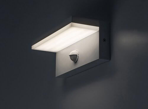 Svietidlo LED nástenné so senz. Zaragoza 77116 9W 1000lm 2700/4000/6500K 230V IP54 biela
