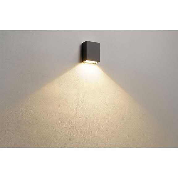 Svietidlo LED nastenné QUAD XL 1 232435 4,5W 260lm 3000K 230V IP44 antracit