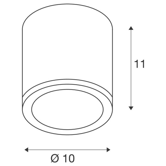 Svietidlo LED prisadené SITRA TCR-TSE CL 231545 9W GX53 230V IP44 antracit