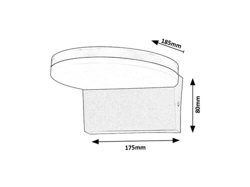 Svietidlo LED nástenné Batildo 77117 9W 900lm 2700/4000/6500K 230V IP54 čierna