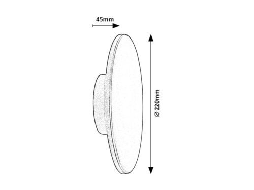 Svietidlo LED nástenné Rust 77151 15W 1500lm 2700/4000/6500K 230V IP65 čierna