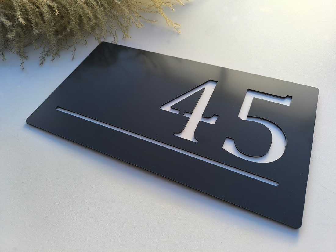 Číslo na dom: Obdĺžnik big line