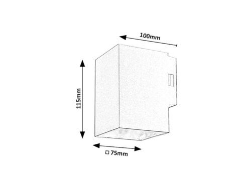 Svietidlo LED nástenné Urfa 77156 9W 900lm 2700/4000/6500K 230V IP65 čierna